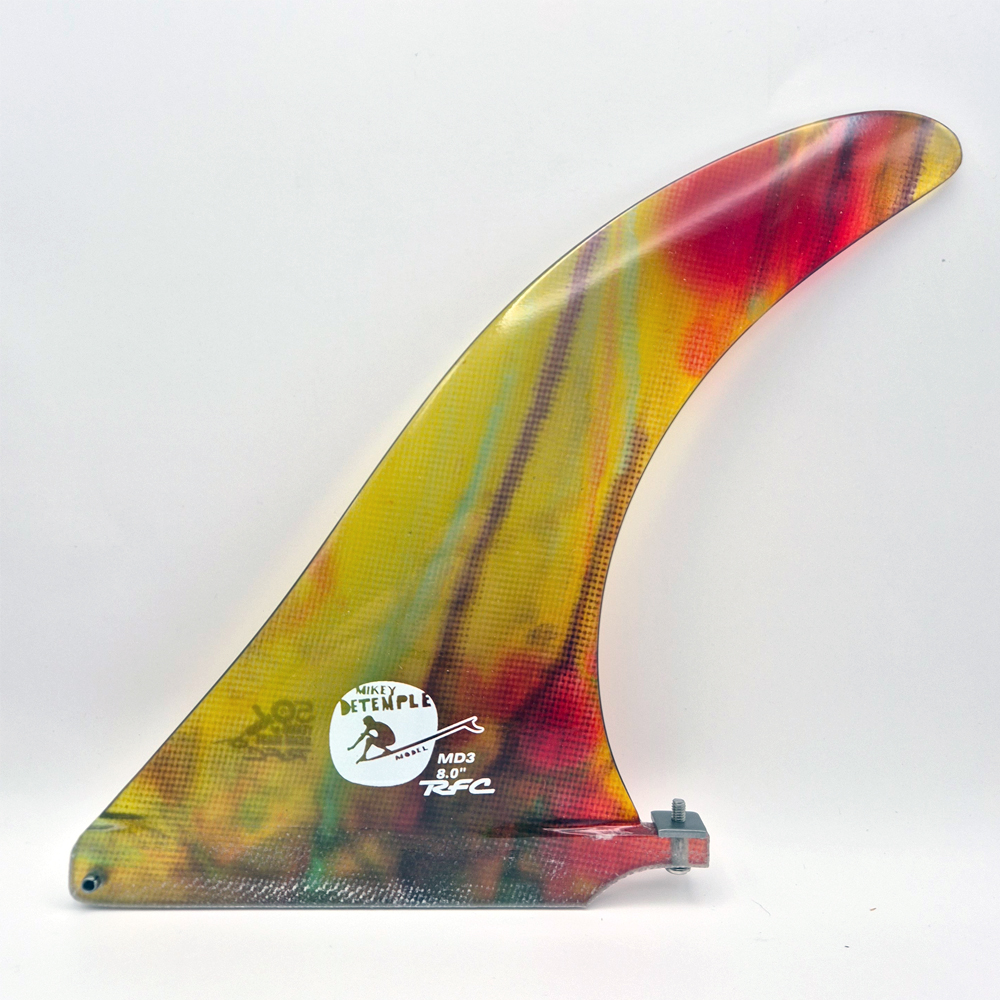Rainbow Fin Co MD3 8.0 Yellow Red Resin Drag